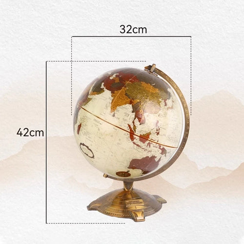 globe terrestre rétro éducatif pour décoration et géographie - vue 7 sur 7