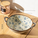 Bol a nouilles japonais ceramique floral 19 cm