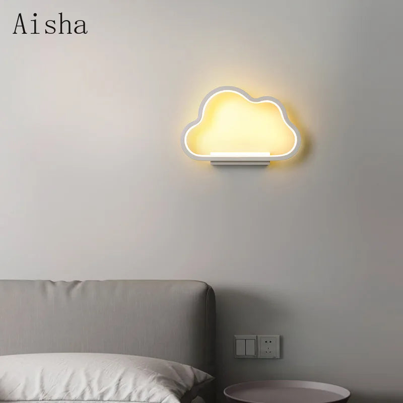 applique murale nuage led pour décoration enfant - vue 5 sur 12