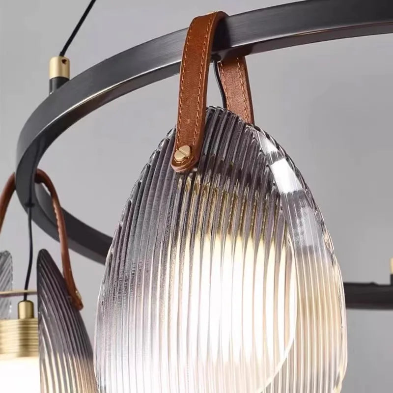 Lustre design led suspendues moderne décoratif intérieur - vue 6 sur 8