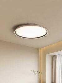 plafonnier circulaire led moderne ultra mince en aluminium et acrylique