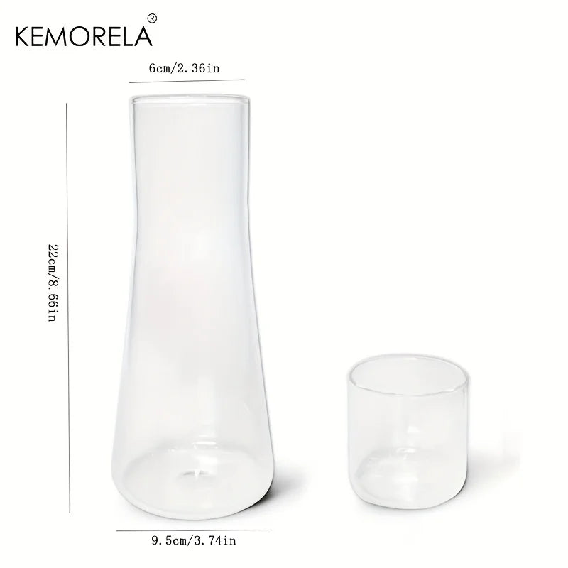 Carafe de chevet verre borosilicate avec gobelet
