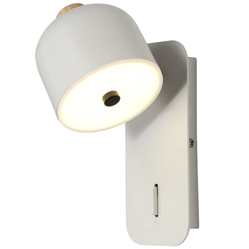 applique murale nordique rotative avec interrupteur pour décoration moderne - vue 6 sur 15