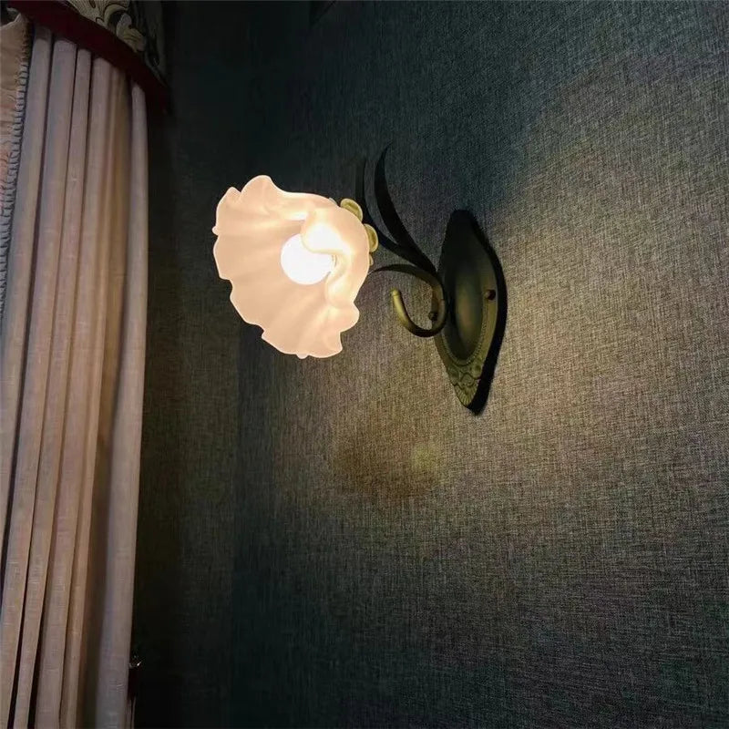 Applique murale Vintage à fleurs rurales françaises