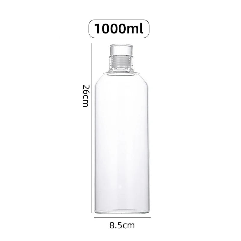 Bouteille eau verre infuseur sport extérieur grande capacité