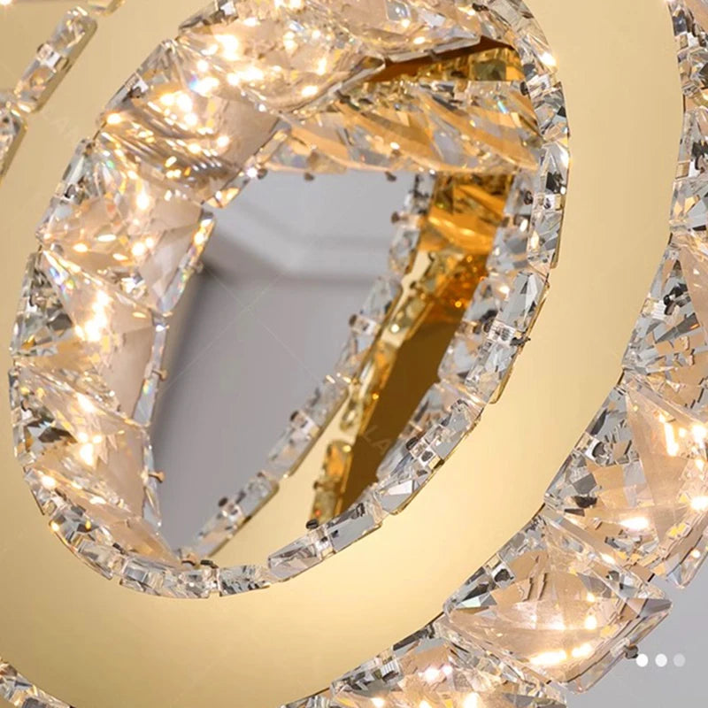 Lustre moderne en cristal pour éclairage intérieur - vue 6 sur 6