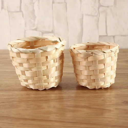 panier de rangement en bambou pour organiser vos articles divers - vue 5 sur 7