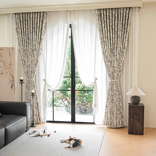 Rideau occultant à motifs imprimés pour salon chambre