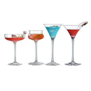 Verres a pied motifs graves style vintage cocktails