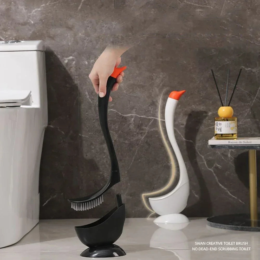 brosse de toilette verticale pour nettoyage facile salle de bain