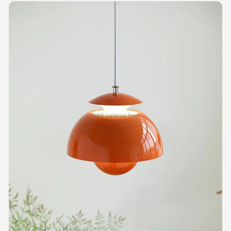 Design danois fleur bourgeon suspension moderne Simple Restaurant chambre d'enfants chambre chevet lustre nordique maison lampes LED