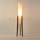 lampadaire japonais rétro bois massif wabi-sabi