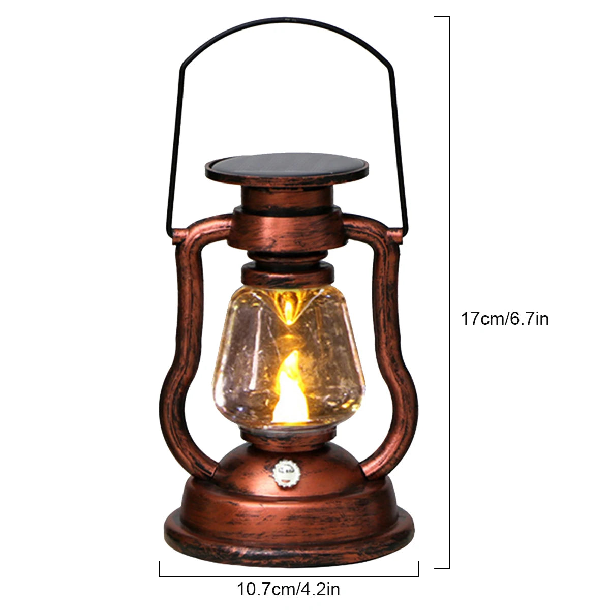 lampe solaire à led pour jardin et camping portable - vue 7 sur 7