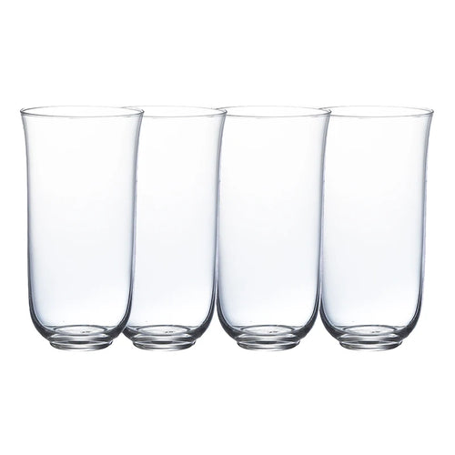 Verres fins style collins cocktail whisky jus eau