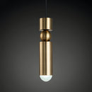 Suspension moderne nordique en métal avec lumière led suspendue