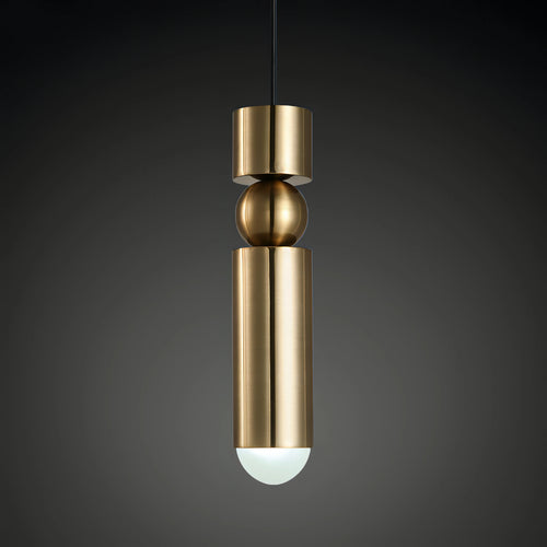 Suspension moderne nordique en métal avec lumière led suspendue