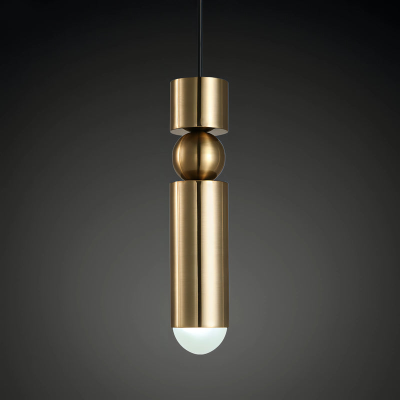 Suspension moderne nordique en métal avec lumière led suspendue