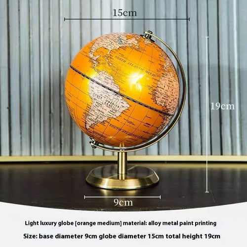 globe terrestre rétro anglais décoration éducative pour enfants et bureau - vue 10 sur 9