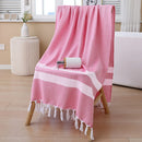 serviette de plage turque coton motif tissé
