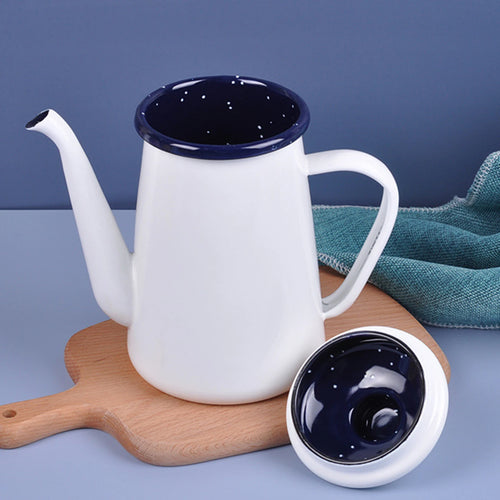 Cafetiere emaillee vintage 1 1l style retro polyvalente