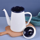 Cafetiere emaillee vintage avec poignee resistante 11l