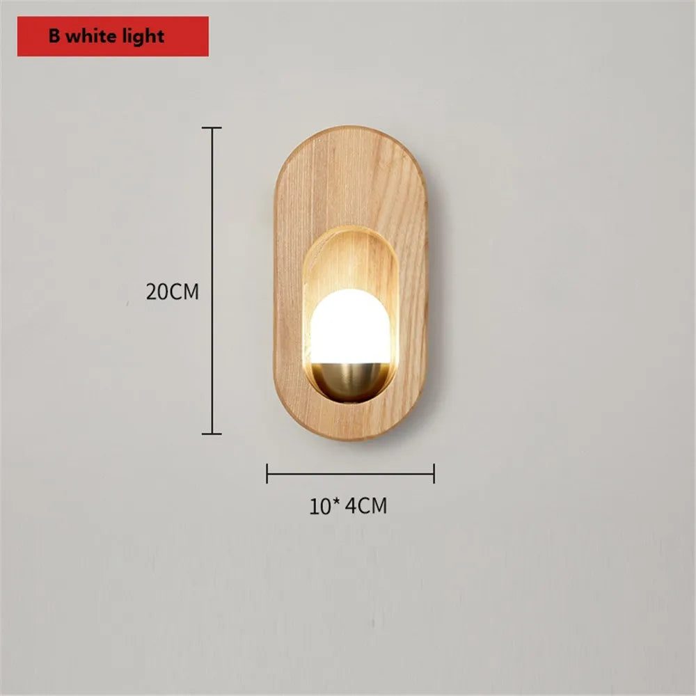 applique murale nordique en bois pour décoration intérieure moderne - vue 9 sur 10