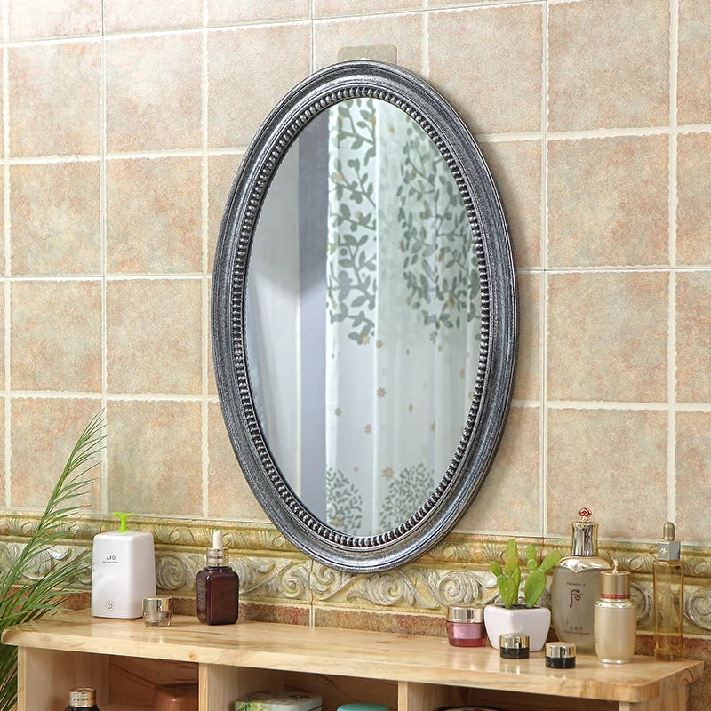 miroirs décoratifs ovales nordiques suspendus en macramé - vue 5 sur 12