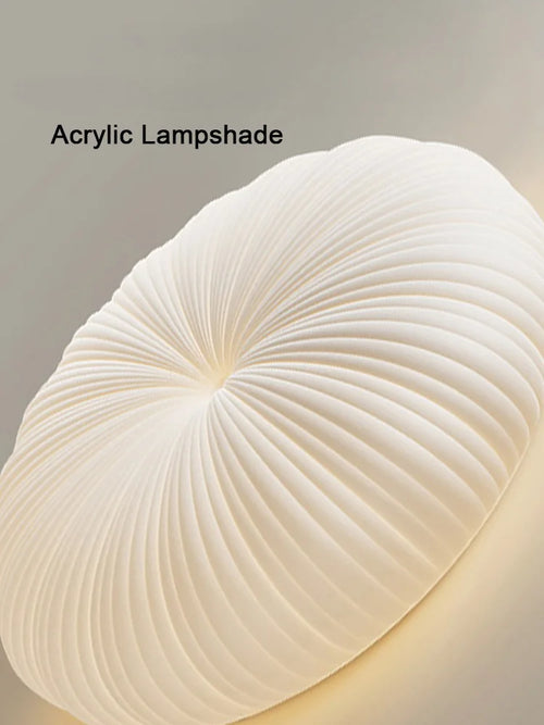 plafonnier led moderne abat jour citrouille luminaire à intensité variable - vue 7 sur 7