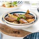 Assiette ronde porcelaine style japonais profonde 18 cm