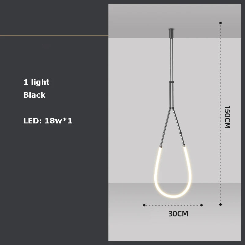 lustre en art déco design suspendu en led - vue 7 sur 16