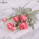 bouquet de roses artificielles en tissu pour déco mariage et maison