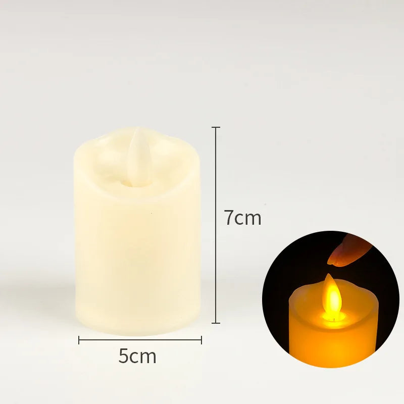 lampe à poser électrique avec bougies sans flamme pour décorations festives - vue 11 sur 14