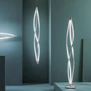 lustre spirale led moderne pour hall d'hôtel réception