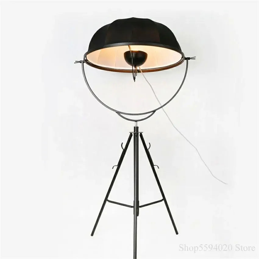 lampadaire loft trépied led réglable forme satellite - vue 2 sur 7