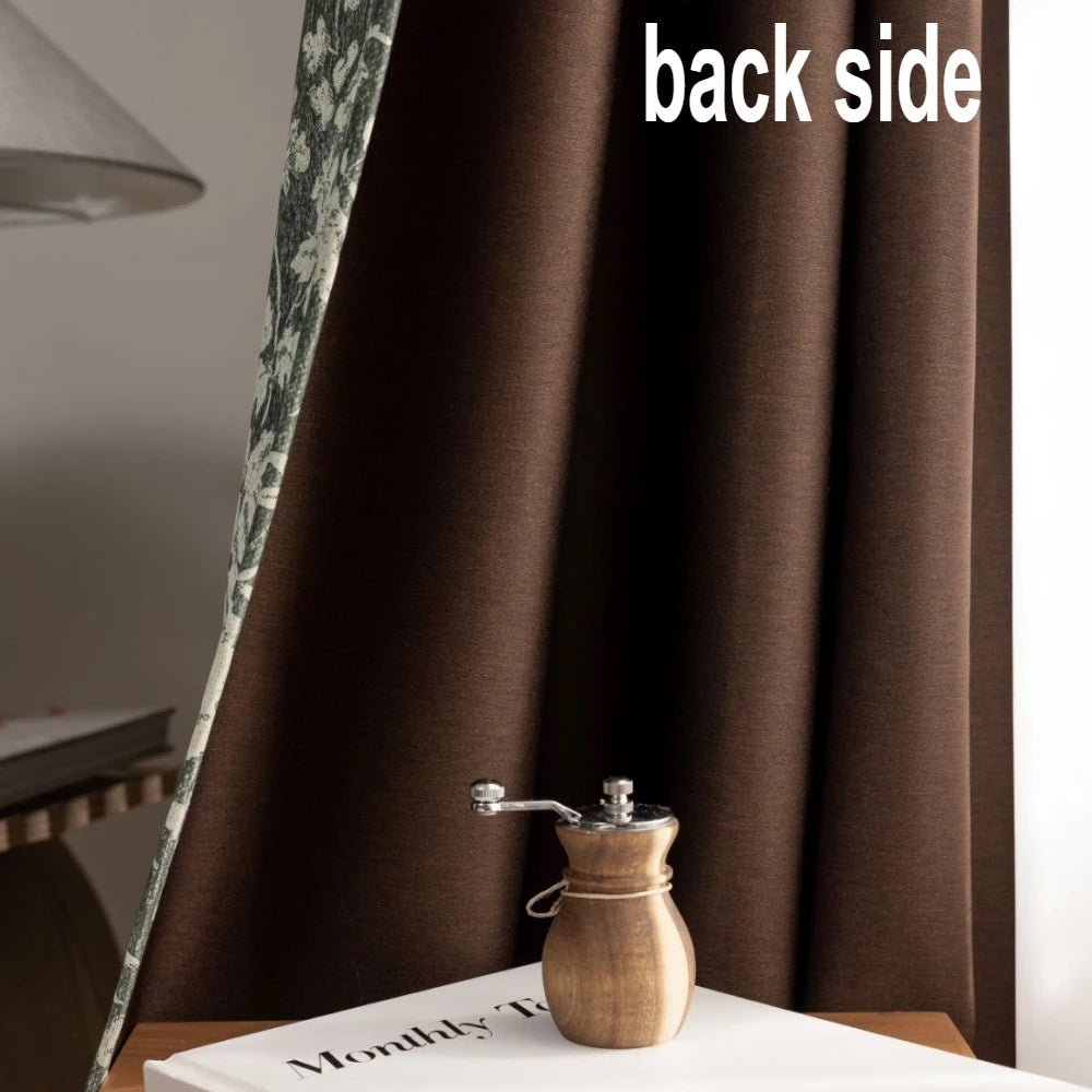 Rideau occultant floral moderne pour chambre ou salon - vue 6 sur 8