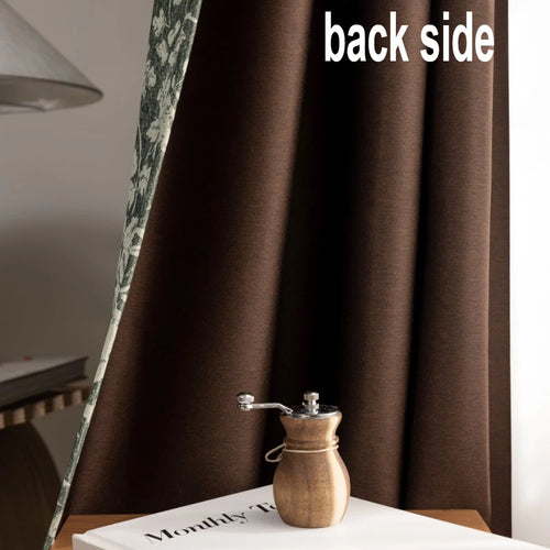 Rideau occultant floral moderne pour chambre ou salon