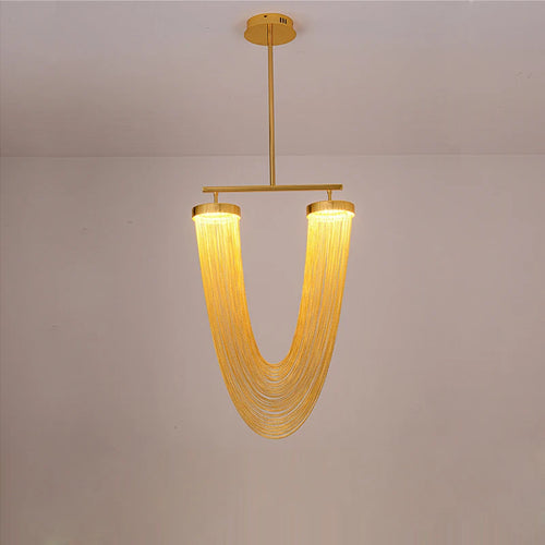 lustre design en aluminium led nouvelle tendance 2022 - vue 6 sur 21