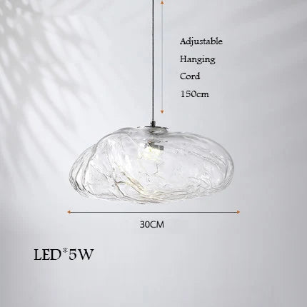 lustre en verre design nuage pour un intérieur créatif - vue 17 sur 21