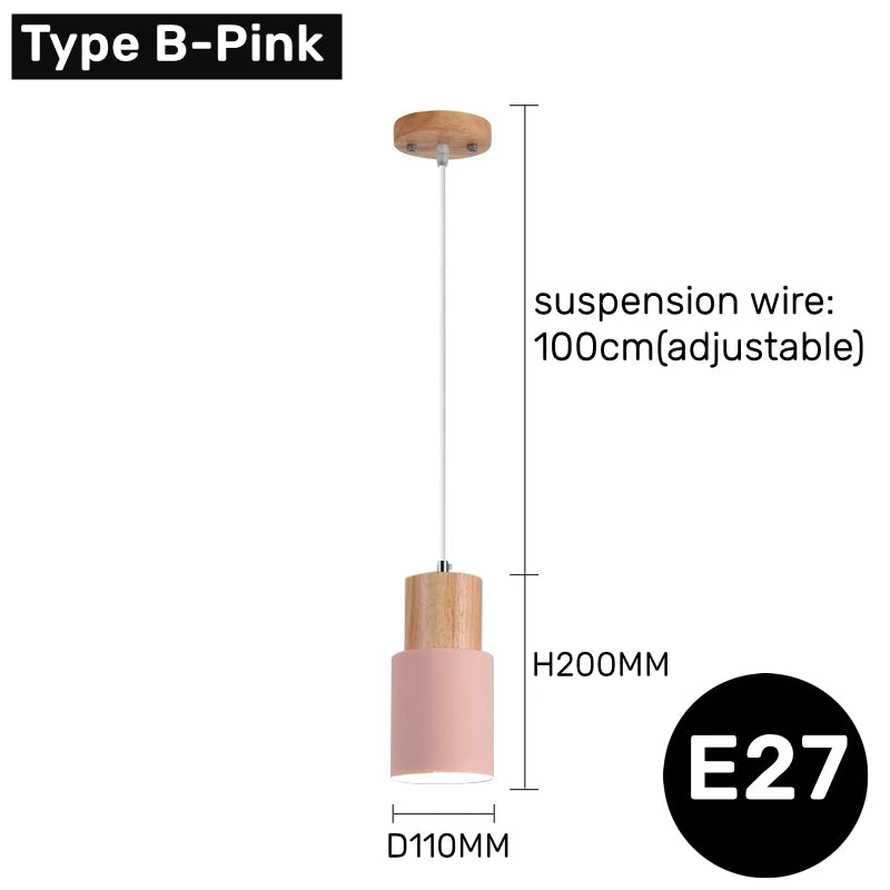 suspension Minimalisme moderne LED colorée Art - vue 16 sur 16