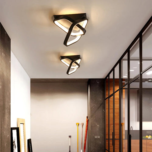 Moderne Led allée lumière plafonniers vestiaire couloir balcon Foyer plafonnier acrylique décoration maison lustre Luminaire - vue 2 sur 26