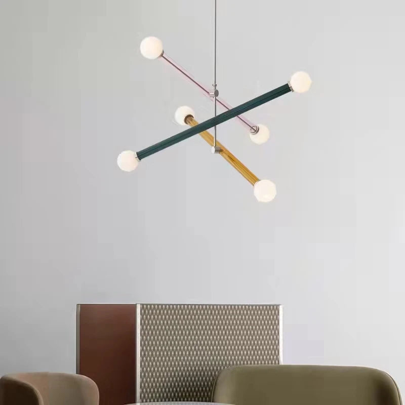 lustre design minimaliste art déco éclairage suspendu - vue 4 sur 10