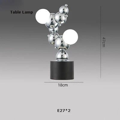 lustre led design moléculaire éclairage tendance 2024 suspension - vue 14 sur 16