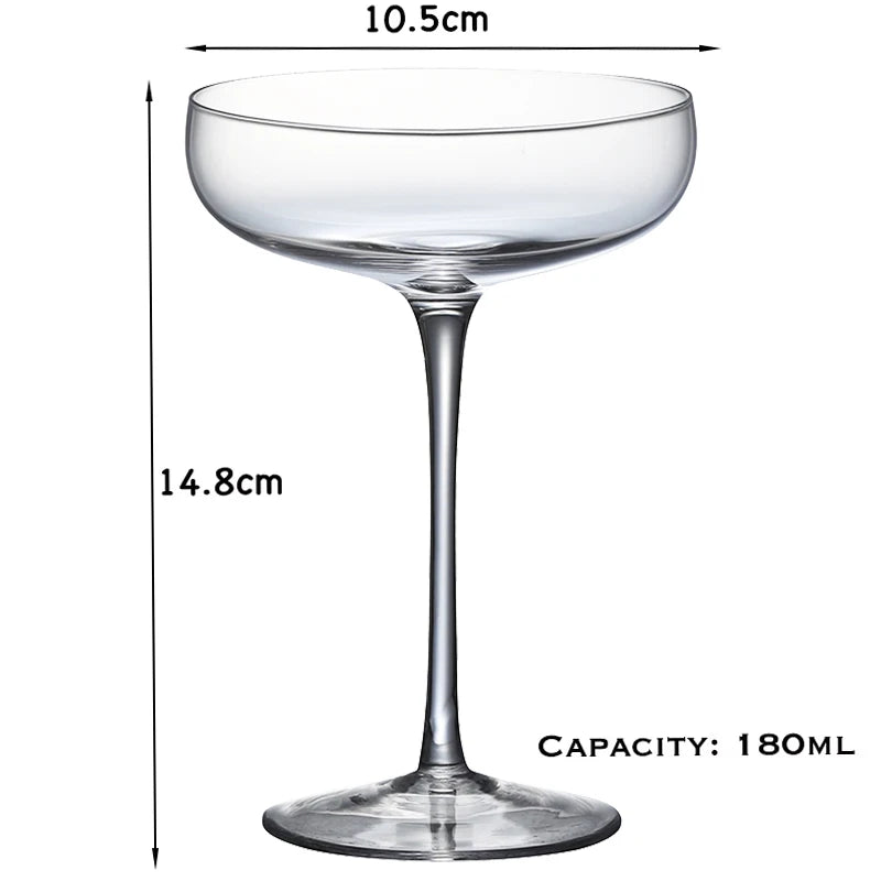 Lot de 2 verres coupe cristal 185 ml - vue 3 sur 7
