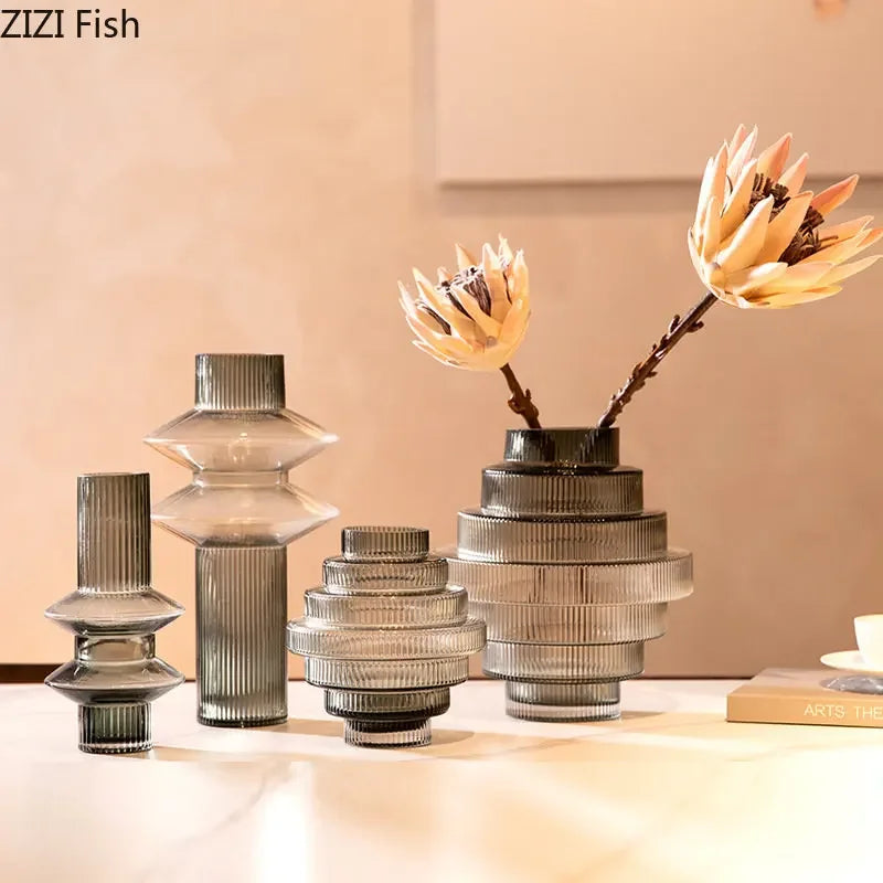 vase en verre pour fleurs hydroponiques décoration moderne et originale - vue 5 sur 14