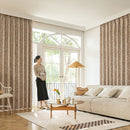 Rideau occultant motifs floraux décoratif pour chambre salon