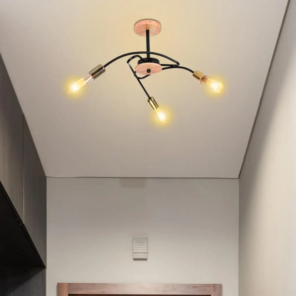 lustre sputnik moderne style industriel pour intérieur élégant - vue 4 sur 19