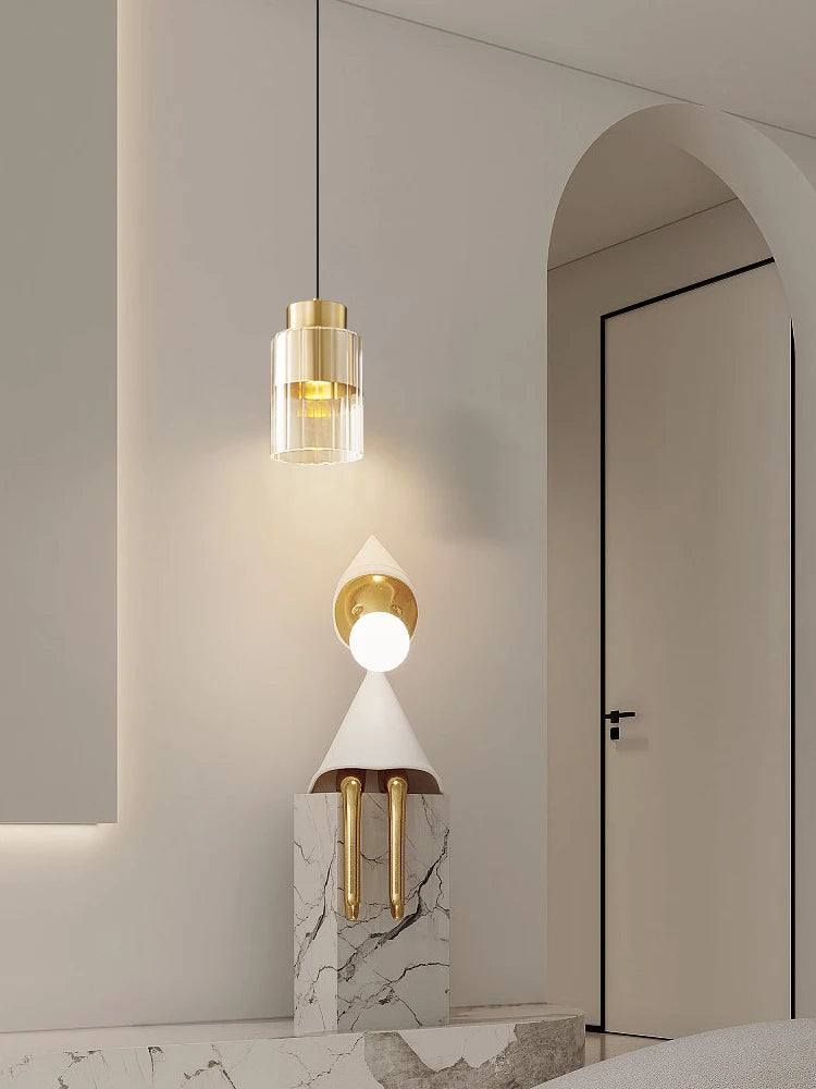 suspension moderne en cuivre pour éclairage créatif luxe - vue 5 sur 8