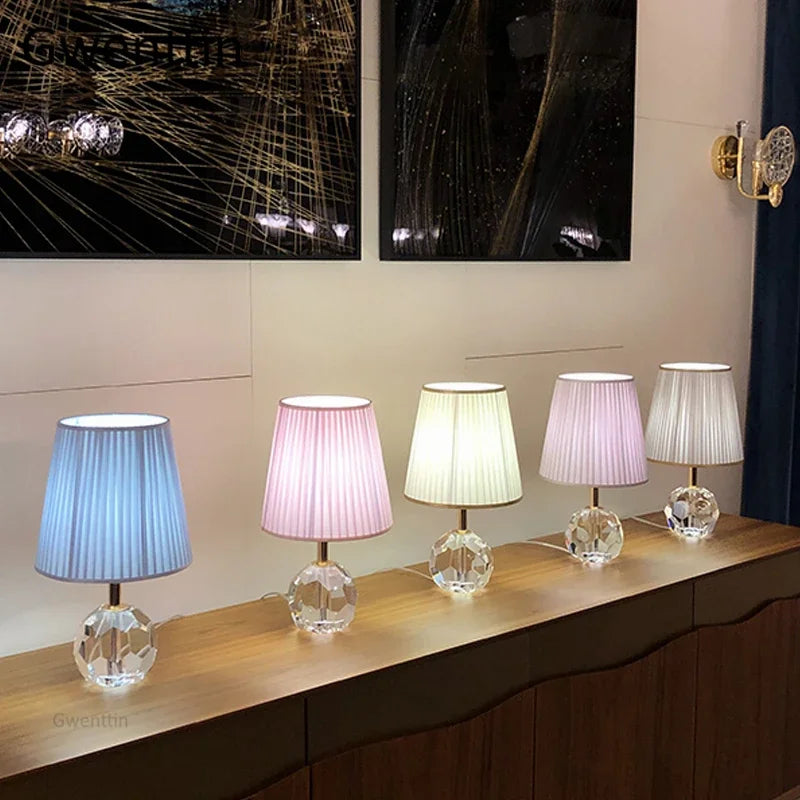 lampe à poser moderne en cristal pour décoration intérieure et éclairage - vue 3 sur 11