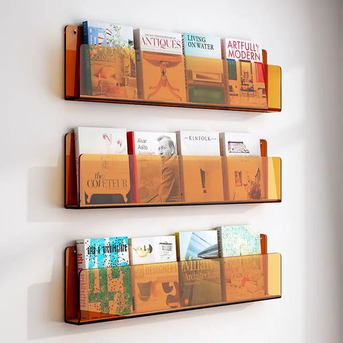 porte-revues mural en acrylique pour brochures et dossiers - vue 5 sur 17