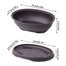 pots de fleurs rectangulaires imitation argile pour jardin extérieur